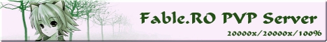    22 |     MMORPG Ragnarok Online  FableRO: Kings Helm, Autoevent MVP Attack, Adventurers Suit,   Baby Priest,     PVM-,   ,  , Usagimimi Band,  ,   ,  , Flying Devil,    , Green Swan of Reflection,   Baby Sage,   