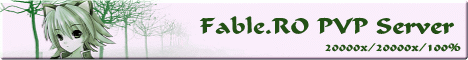    50 |    Ragnarok Online MMORPG   FableRO: Golden Garment, Twin Bunnies,   Peko Paladin,   FableRO,   ,   Stalker,  , Mastering Wings, Ring of Mages, Rabbit-in-the-Hat,  , !, , Wings of Destruction,  ,   